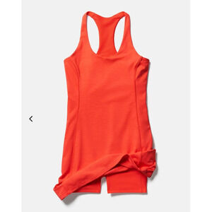 NWT OV Outdoor Voices Doing Things Dress with shorts - LARGE - hot coral - LARGE